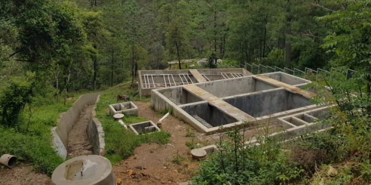 Verifican avances en plantas de tratamiento de aguas residuales en Totonicapán
