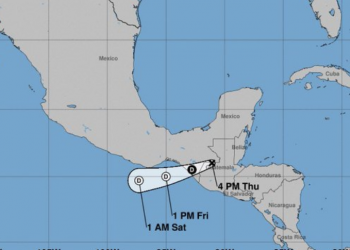 Nana se debilita a depresión tropical en su paso por Guatemala