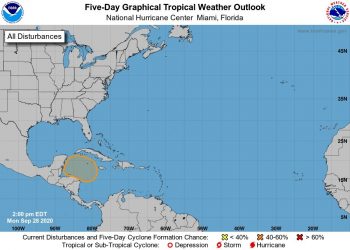 Sistema de baja presión favorecerá la lluvia durante las próximas semanas