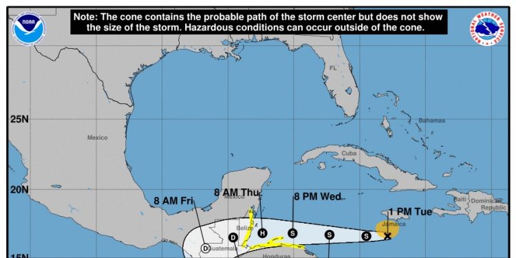 Monitorean formación de tormenta tropical Nana en el Caribe