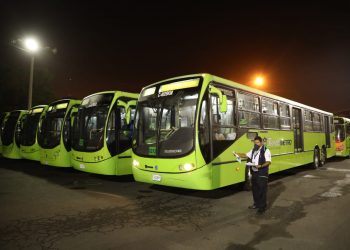 Transmetro en funcionamiento en toda la ciudad capital.