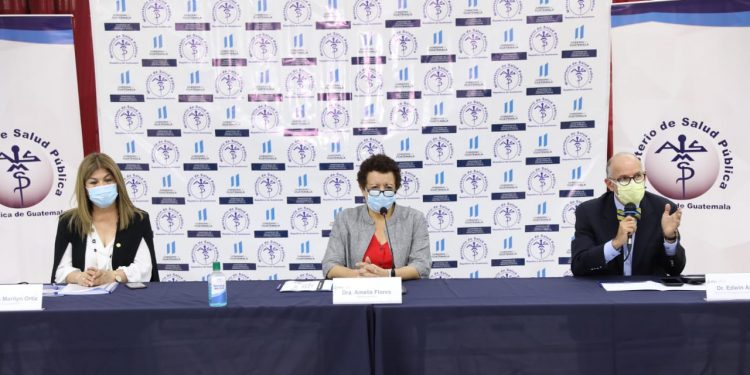 Conferencia de prensa MSPAS, Coprecovid e IGSS.