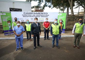 Vecinos de la zona 18 cuentan con campamento centro de bienestar respiratorio móvil