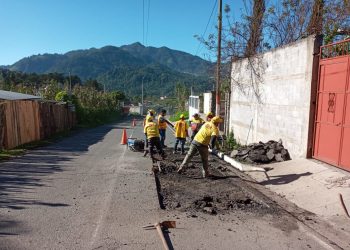 Trabajos de bacheo