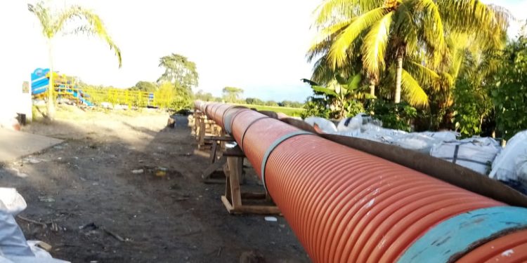 Ambiente verifica funcionamiento de barda en río Motagua