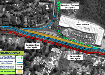 Anuncian desvío del tránsito en bulevar Landívar por nuevo paso a desnivel