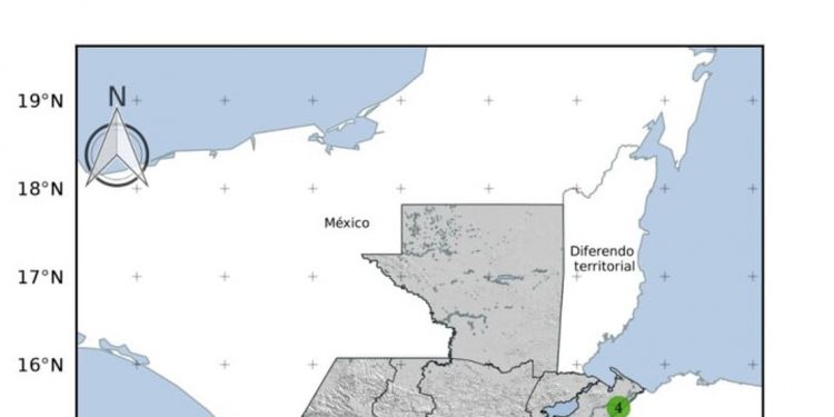 Guatemala registra sismo con epicentro al norte de Zacapa
