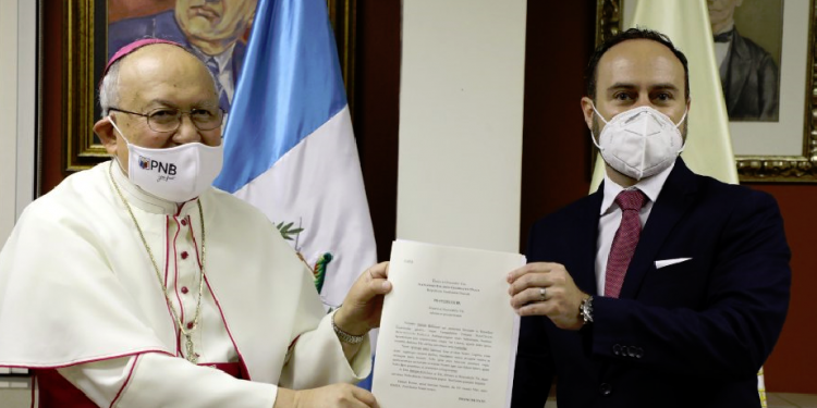 Guatemala recibe copia de estilo para presentación de nuncio apostólico