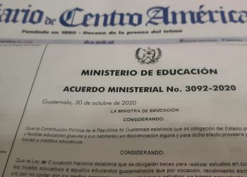 Acuerdo Ministerial 3092-2020 el Ministerio de Educación (Mineduc) publicada hoy en el Diario Oficial.