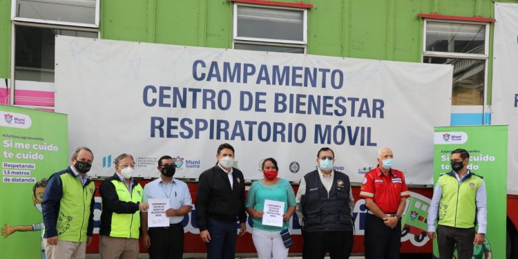 Habitan centro de bienestar respiratorio móvil para población de zona 25.