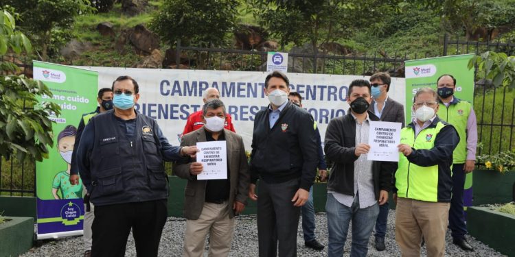 Instalan Centro de Bienestar Respiratorio Móvil en Parque Ecológico D-3 en zona18.