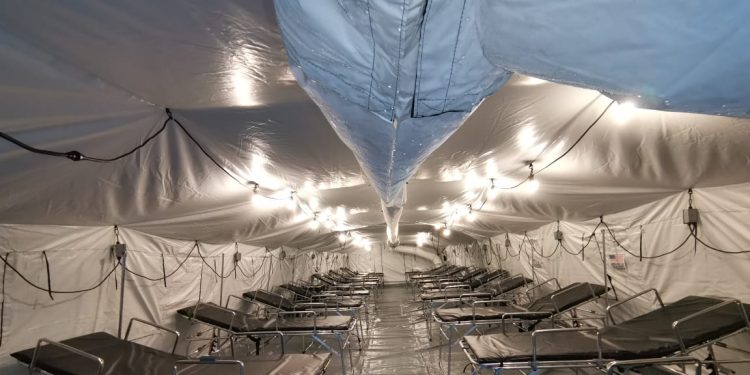 Instalan hospital móvil en Alta Verapaz