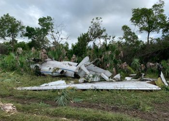 Aeronave viola espacio aéreo nacional y se accidenta en Retalhuleu