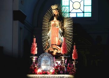 Virgen de Guadalupe, en el santuario de la zona 1 de la ciudad capital./Foto: DCA.