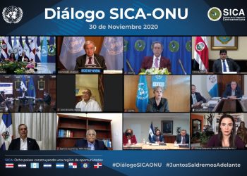 Presidentes del SICA participan en primer diálogo con el secretario general de la ONU
