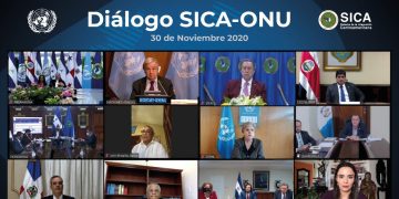Presidentes del SICA participan en primer diálogo con el secretario general de la ONU