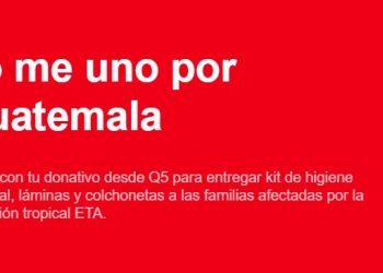 Lanzan campaña #YoMeUnoPorGuatemala para recaudar fondos y víveres para damnificados por Eta