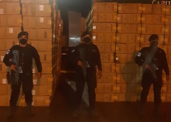 PNC decomisa millonaria suma de cigarrillos de contrabando en Petén