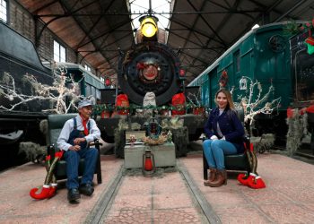 Tómate la fotografía navideña en el Museo del Ferrocarril