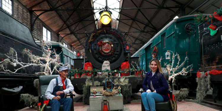 Tómate la fotografía navideña en el Museo del Ferrocarril