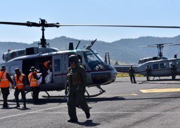 Helicópteros de Gobernación han trasladado más de 57 mil libras de ayuda para damnificados