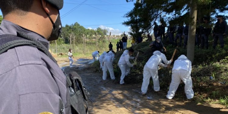 Privados de libertad realizan trabajos de recapeo en Fraijanes