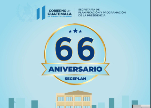 Presidente felicita a Segeplan por sus 66 años de servicio a los guatemaltecos