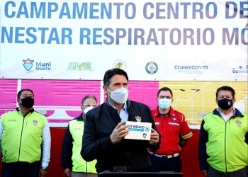 Municipalidad capitalina instaló el Campamento Centro de Bienestar Respiratorio Móvil en zona 19.
