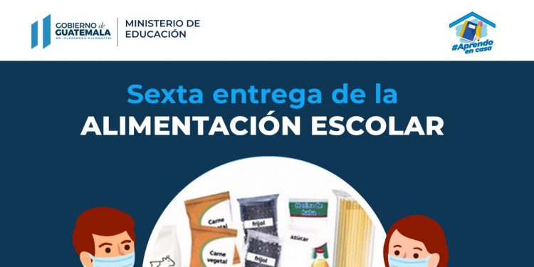 Cuáles son las cuatro opciones de bolsas de alimentación escolar que se brindarán durante sexta entrega