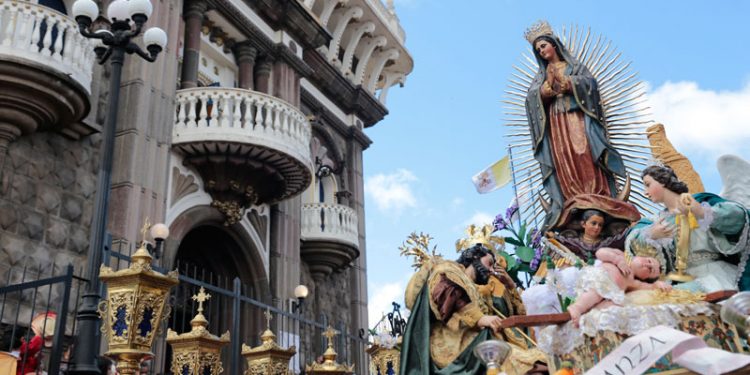 Miles de guatemaltecos celebran cada 12 de diciembre a la Virgen de Guadalupe