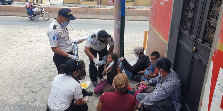 Apoyo PNC en Caravana de Migrantes