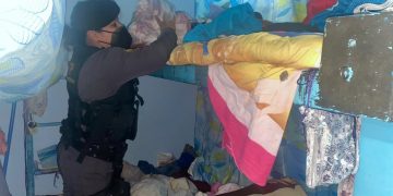Sistema Penitenciario realizar requisa en el Centro de Detención Preventiva para Mujeres Santa Teresa zona 18./Foto: SP.