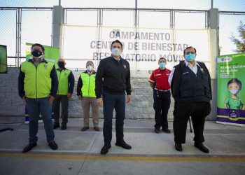 Municipalidad de Guatemala habilitó Campamento Centro de Bienestar Respiratorio Móvil./Muni Guate.