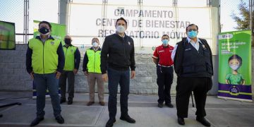 Municipalidad de Guatemala habilitó Campamento Centro de Bienestar Respiratorio Móvil./Muni Guate.