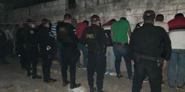 Capturados por la ley seca en Guatemala./Foto: PNC.