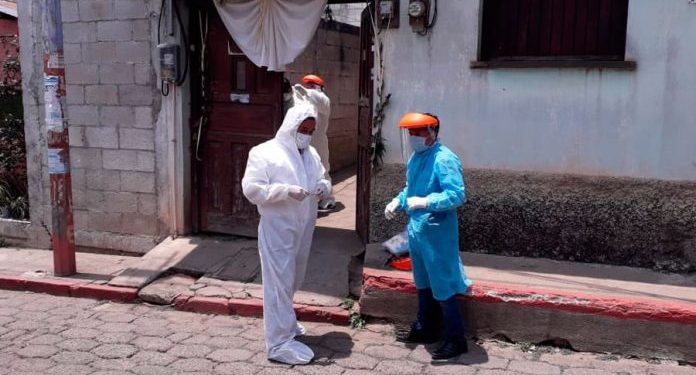 El cordón sanitario implementado en Malacatán, San Marcos, según el Acuerdo Ministerial Número 160-2020./Foto: DCA.