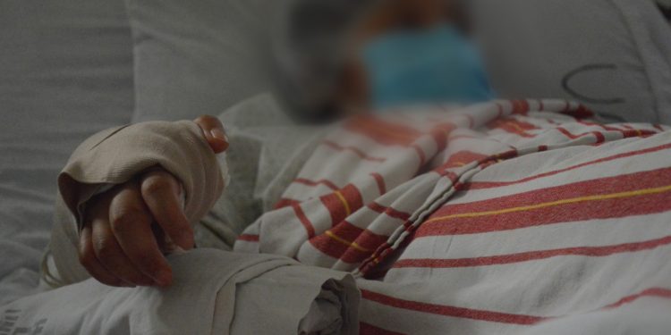 Paciente con reconstrucción de manos