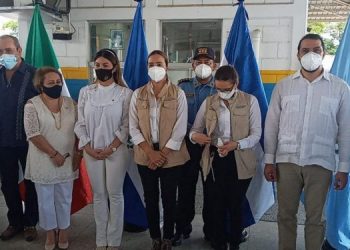 visita a punto fronterizo de El Corinto, Cortez, Honduras.