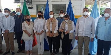 visita a punto fronterizo de El Corinto, Cortez, Honduras.