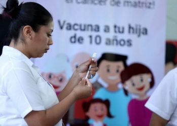 Vacunación de VPH en Guatemala./Foto: Archivo.