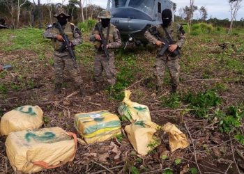 Encuentran supuesta droga en aeronave incinerada en Petén