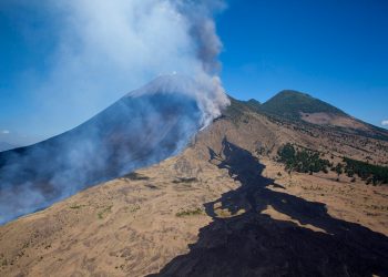 Monitorean actividad del volcán de Pacaya