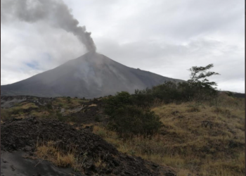 Volcán de Pacaya disminuye considerablemente su actividad