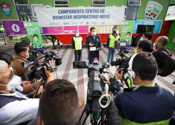 Habilitan Centro de Bienestar Respiratorio Móvil en zona 12./Foto: Municipalidad de Guatemala.