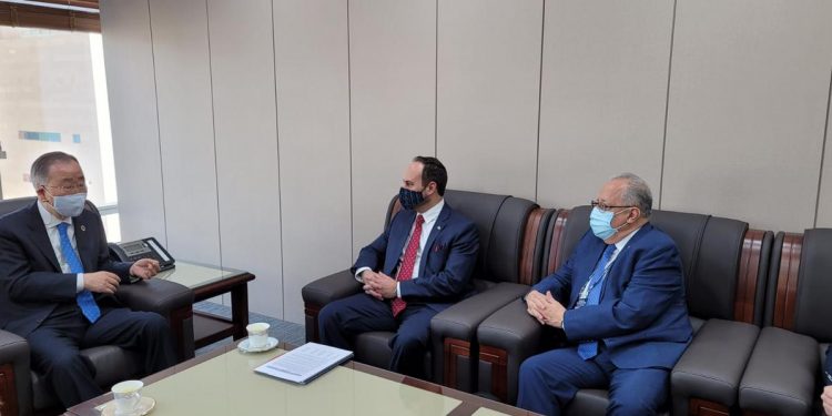 Reunión del canciller Pedro Brolo con Ban Ki-moon