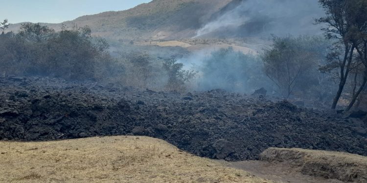 Implementarán medidas en comunidades de Escuintla ante riesgo de erupción del volcán de Pacaya