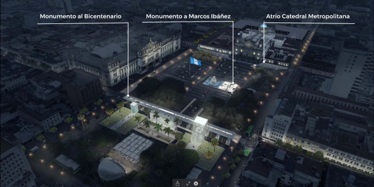 Bicentenario: Plaza de la Constitución de Guatemala se iluminará el 15 de septiembre