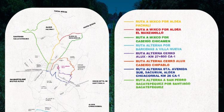 CIV anuncia vías alternas por construcción de paso a desnivel en San Lucas Sacatepéquez