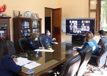 Claudia Ruíz, titular de Mineduc durante su participación en el Tercer Encuentro de Ministros de Latinoamérica./Mineduc.