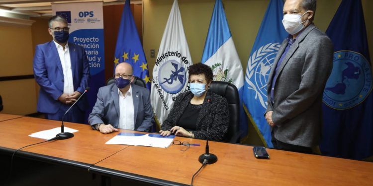 Anuncia apoyo para el combate de la desnutrición en Guatemala./Foto: MSPAS.